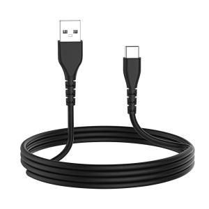 China 6FT Fast Charging 3A Rapid Charger Quick Cord, Type C to A Cable Black factory