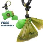 100% Biodegradable Dog Waste Bags Refill Rolls With Dispenser Customization