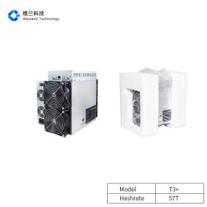 China Second hand Innosilicon T3+ 57t SHA-256 Metal Material 10.38kg factory