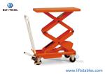 Electric Hydraulic Double Scissor Lift Table Cart 56" Lifting Manual Scissor