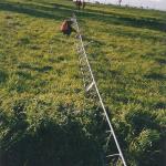 Tubular Hot Dip Galvanized 40m Guyed Mast Tower