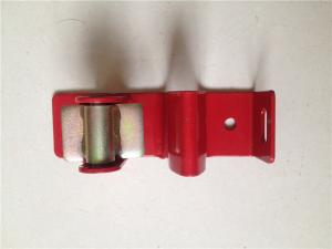 China Red Color Metal Fence Accessories / Steel Gate Latch Carbon Steel Material factory