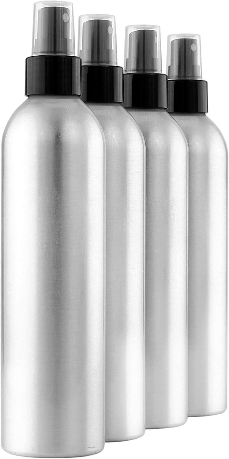 Refillable 24 410 8.5 Fl Oz Cosmetic Aluminum Bottles 300ml 24mm