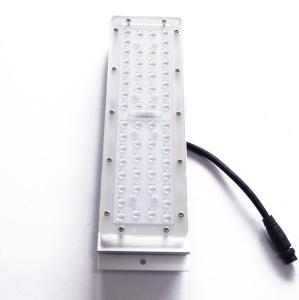 China 50W SMD 3030 Modul Led Lens , 56 In 1 Led Street Light Lens Optical Grade PC Lens factory