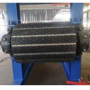 China Slide On Diamond Groove Rubber Lagging Sheet For Conveyor Roller factory