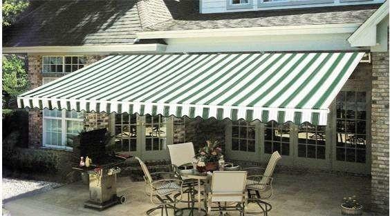 Awning Stripe 480g Fire Resistant Tarpaulin UV Resistant With 35% Polyester High