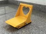 Striking Yellow Foldable Anti Theft Wheel Lock Love Shaped