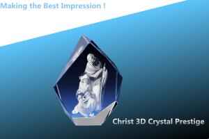 China Christ 3D Crystal/3D CRYSTAL PRESTIGE FLAME/3D LASER CRYSTAL PHOTO FRAME/3D CRYSTAL FRAME factory