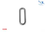 Shiny Silver Metal Square Buckle Flat Round Corner Square Ring For Bag Different