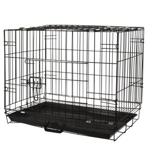 China Foldable Stainless Steel 60x41x49cm Foldable Pet Cages factory