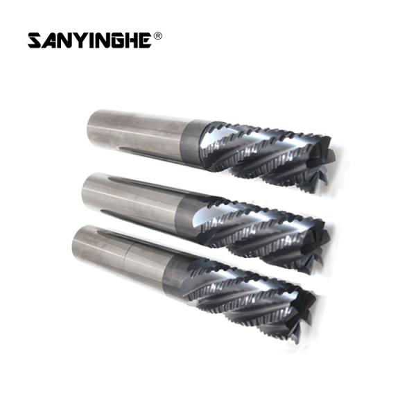 4 Flute 10mm Roughing T Slot End Mill Milling Cutter Flat Blade Thread Cutting
