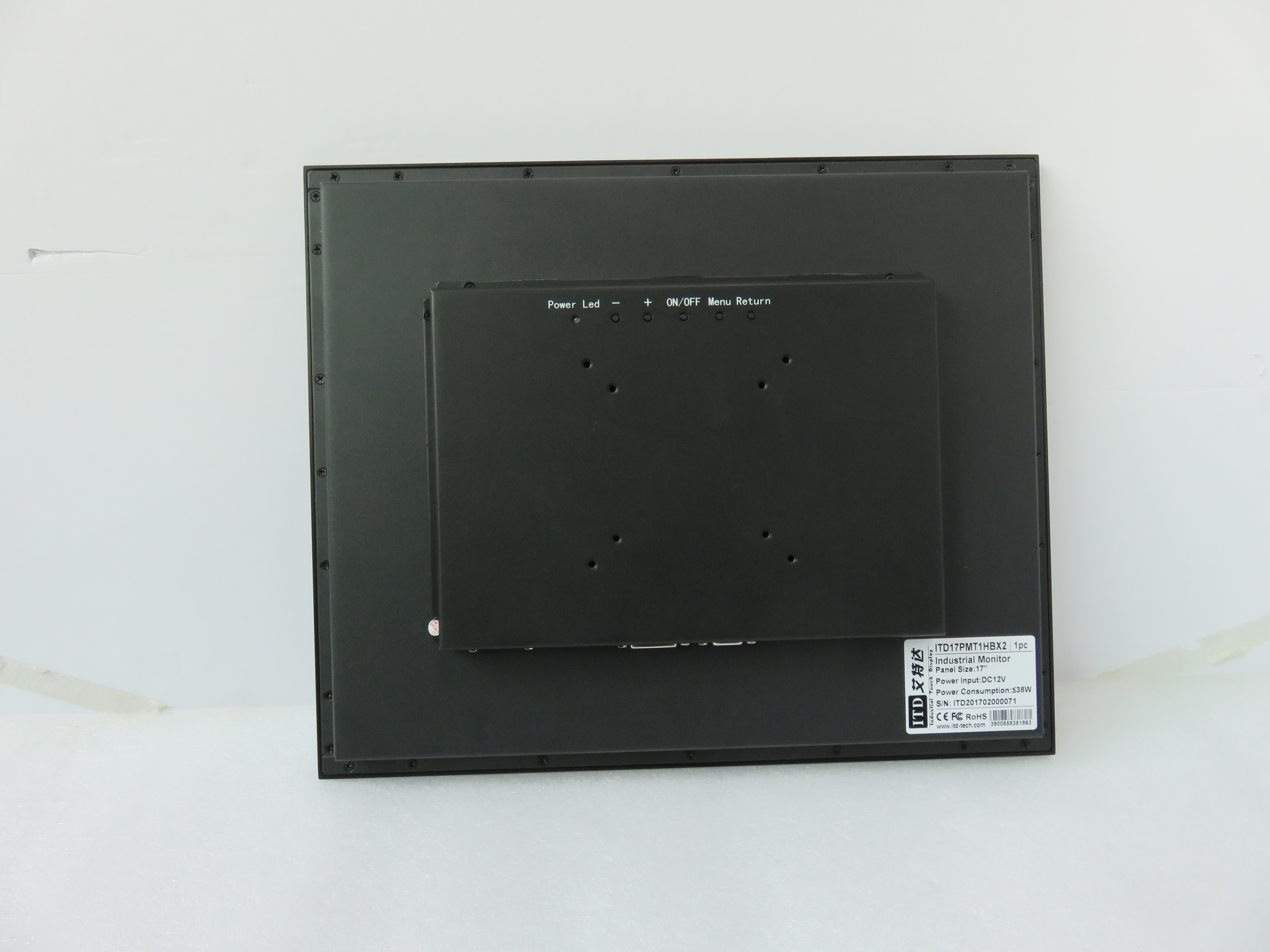 17" panel mount monitor
