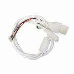 Power Signal Cable Assembly RJ45 Female Core Welded Black Rubber Core FlatNeedle