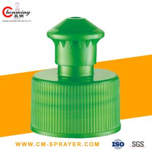 China 24/410 28/400 28-410 Squeeze Bottle Push Pull Cap For Water Bottles 38mm 28mm Push Pull Cap factory