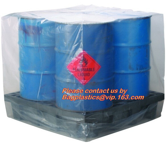 China Plastic Material and PE Plastic Type reusable pallet cover, China plastic bag of waterproof pallet covers factory