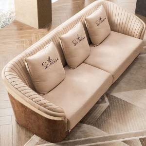 China Curved Armrests Leather Living Room Sofas Recliner Living Room Sofa Set factory