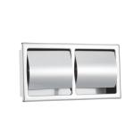 User - Friendly Toilet Paper Holder Twin Toilet Roll Dispenser PP TPR Material