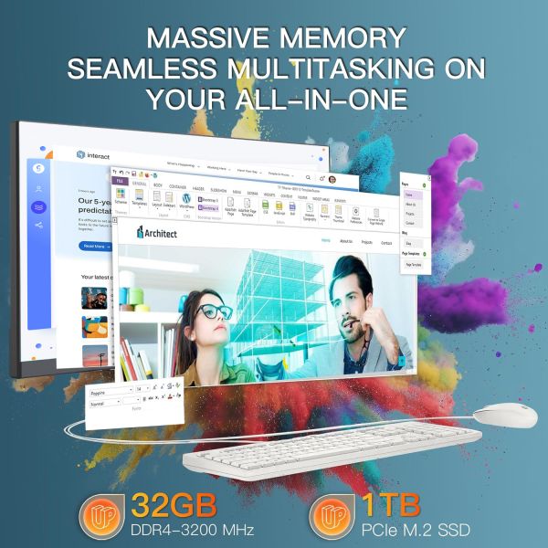 27 Inch UHD Resolution TF Gaming All-in-One Computer Monitor, 4K IPS Panel 144Hz with Fixed Bracket