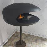 2mm 3mm Ethanol Fire Pits Indoor Round Free Standing Decorative Fire Pit 800mm