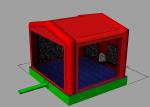 0.55mm PVC Vinyl Moonwalk Bouncy Castle UV Protective CE Certificate