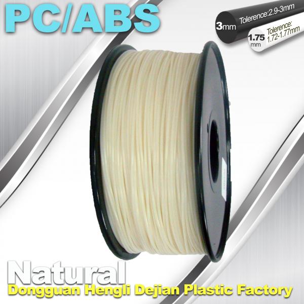 China High Toughness 1.75mm 3D Printer Filament PC / ABS Filament 1.3Kg / Roll factory