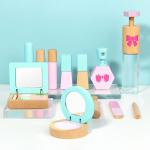 12pcs/Set Wooden Simulation Pretend Play Makeup Kit Toy For Girls