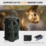 Keepguard dual-lens 30MP No-Glow LED trail camera 1080P Night Vision Hunting