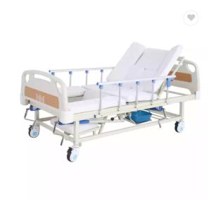 China Multifunction Cama De Manual Medical Hospital Home Care Nursing Bed With Toilet factory