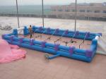 Safe Giant Soccer Field Inflatable Football Playground Indoor / Inflatable