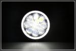 New Jeep wrangler accessories 5D RGB Halo 7 inch round led headlight 12v 24v