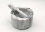 Natural Marble Stone Mortar And Pestle Set Guacamole Bowl Molcajete Natural