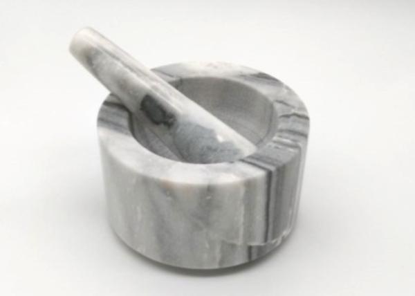 Natural Marble Stone Mortar And Pestle Set Guacamole Bowl Molcajete Natural