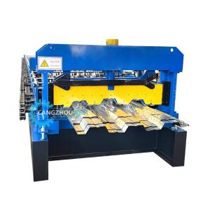 China Galvanized Steel Heavy Duty Iraq Decking Floor Roll Forming Machine Manufacturer factory
