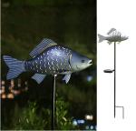 Warm White 7 Lumen 0.5W Fish Animal Shaped Solar Garden Lights
