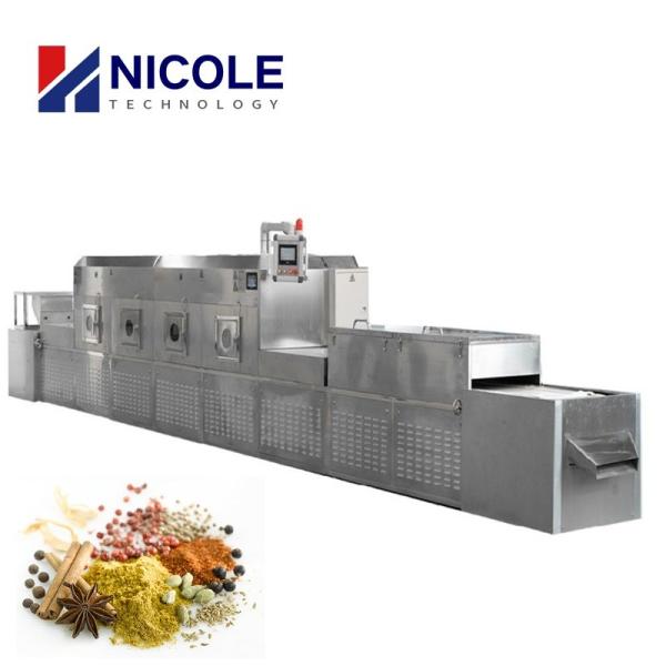 China Tunnel Microwave Dryer Machine Industrial Black Pepper Drying Machine factory