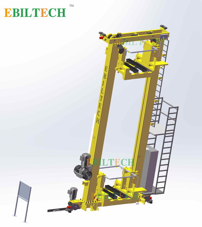 Labor Saving ASRS Systems Stacker Crane Powder Coated Finish For Warehouse