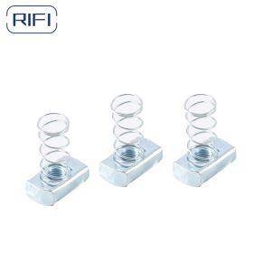 Electro Galvanizing Unistrut Channel Accessoires Spring Nut M6 M8 M10