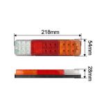 10V - 80V LED Trailer Tail Lights Three Color Forklift Tail Light With Materials