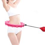 ABS Pink Hula Hoop Ring For Adults Weighted Digital Sport Yoga Fitness Ring