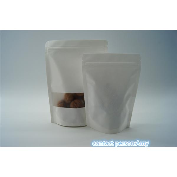 China k White Kraft Paper Snack Bag Packaging Environment Friendly factory