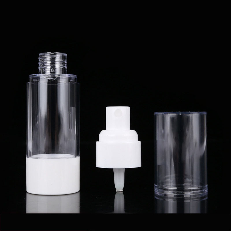 China Skincare Clear Airless Cosmetic Bottles With Lotion Pump factory