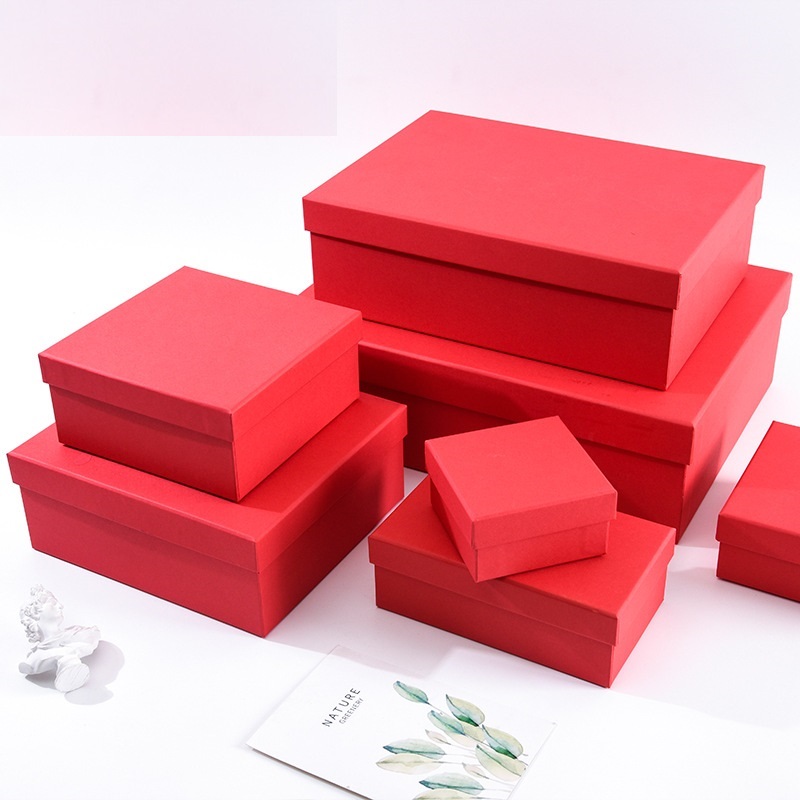 Custom Logo Oem Golden Square Stickers Blank Cardboard Kraft Gift Packaging Paper Boxes