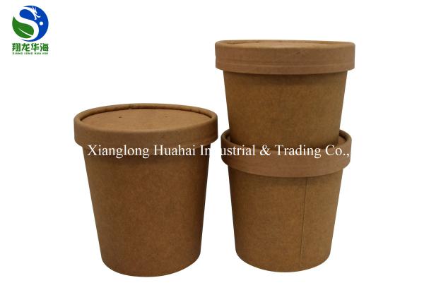 2020 Disposable Kraft paper bowl biodegradable food container Eco-friendly food