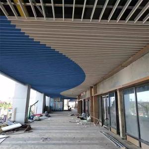 China 25Wx150H Aluminum Metal Ceiling Thickness 0.7mm Dripping Baffle Ceiling factory