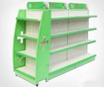 Retail Metal Drugstore Pharmacy Gondola Shelving Eye Catching 1-7 Layers
