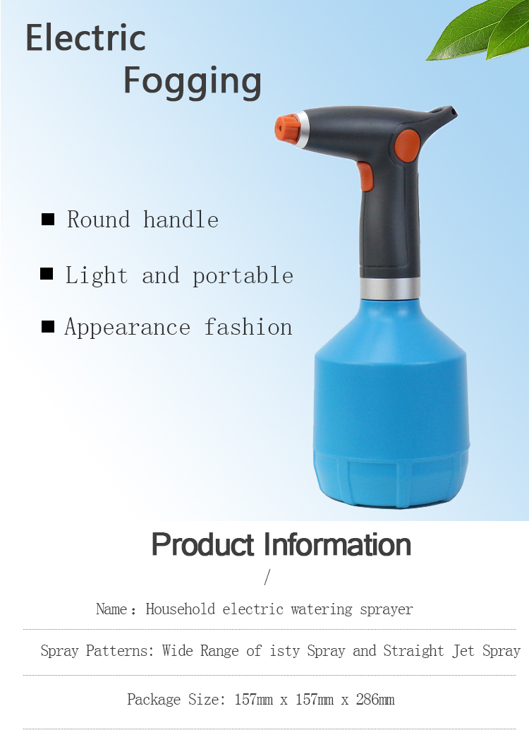 Office sprayer 2000mAh 3.7V 1L Household disinfection water maker usb electrolytic sprayer