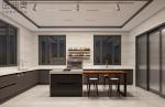 Charcoal Black Elegance Stainless Steel Kitchen Cabinets With Functional U