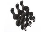 Smooth Feeling Long Brazilian Hair Weave , Unprocessed Hair Bundles With Closure