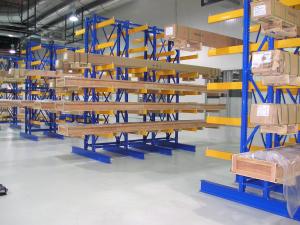 China Single / Double Sided Cantilever Rack , Q235B Steel Cantilever Racks factory