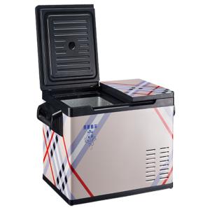 China Stainless Steel Material Mini Refrigerator 12v 24v Vertical Fridge For Yacht factory